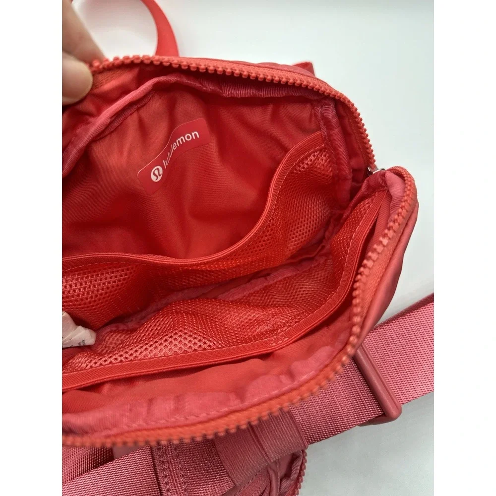 Lululemon Belt Bag Lot of 2 Pink Red Crossbody Waist Fanny Pack Clean